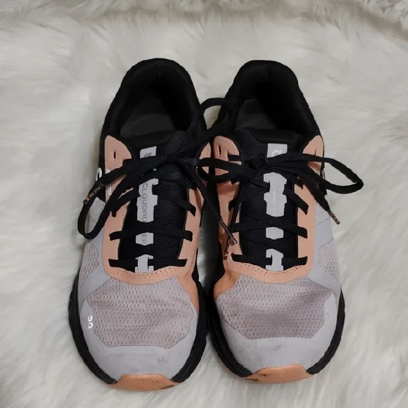 SALE! On Cloud Running Fade Black Peach Sneakers Sz.7 Gently Worn - Picture 3 of 10